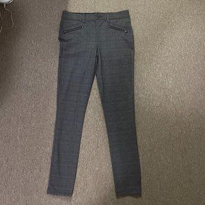 Wit & Wisdom Stretchy Plaid Gray Pants Size 8